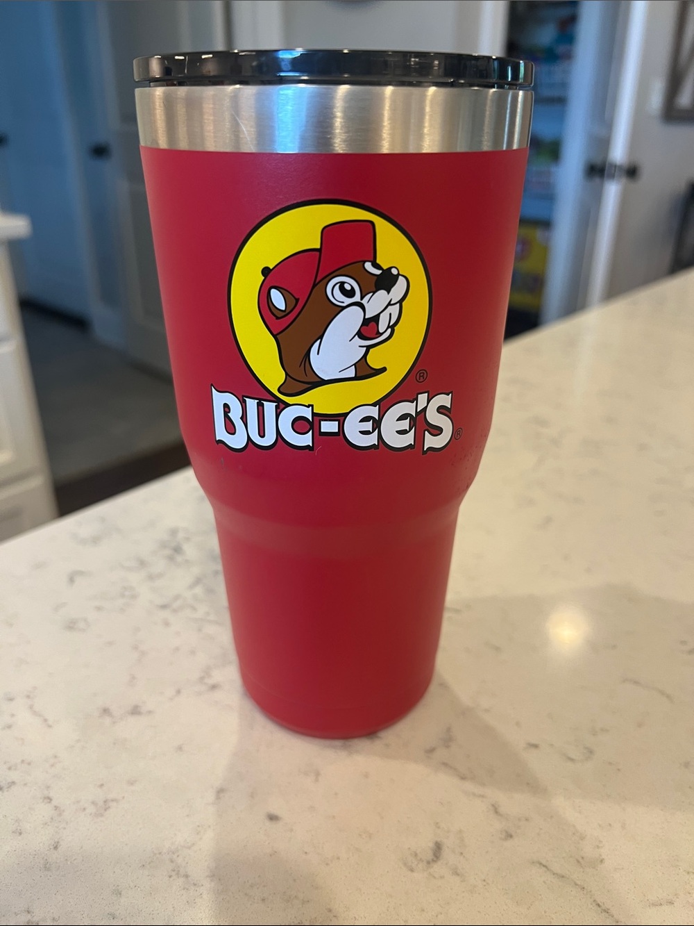 Buc-ee's Red Insulated Travel Tumbler - Double-Wall Stainless